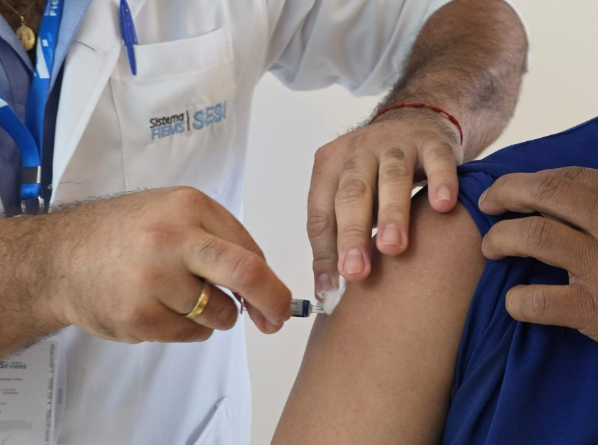 Sesi lança campanha para vacinar 18 mil trabalhadores da indústria contra a gripe em MS