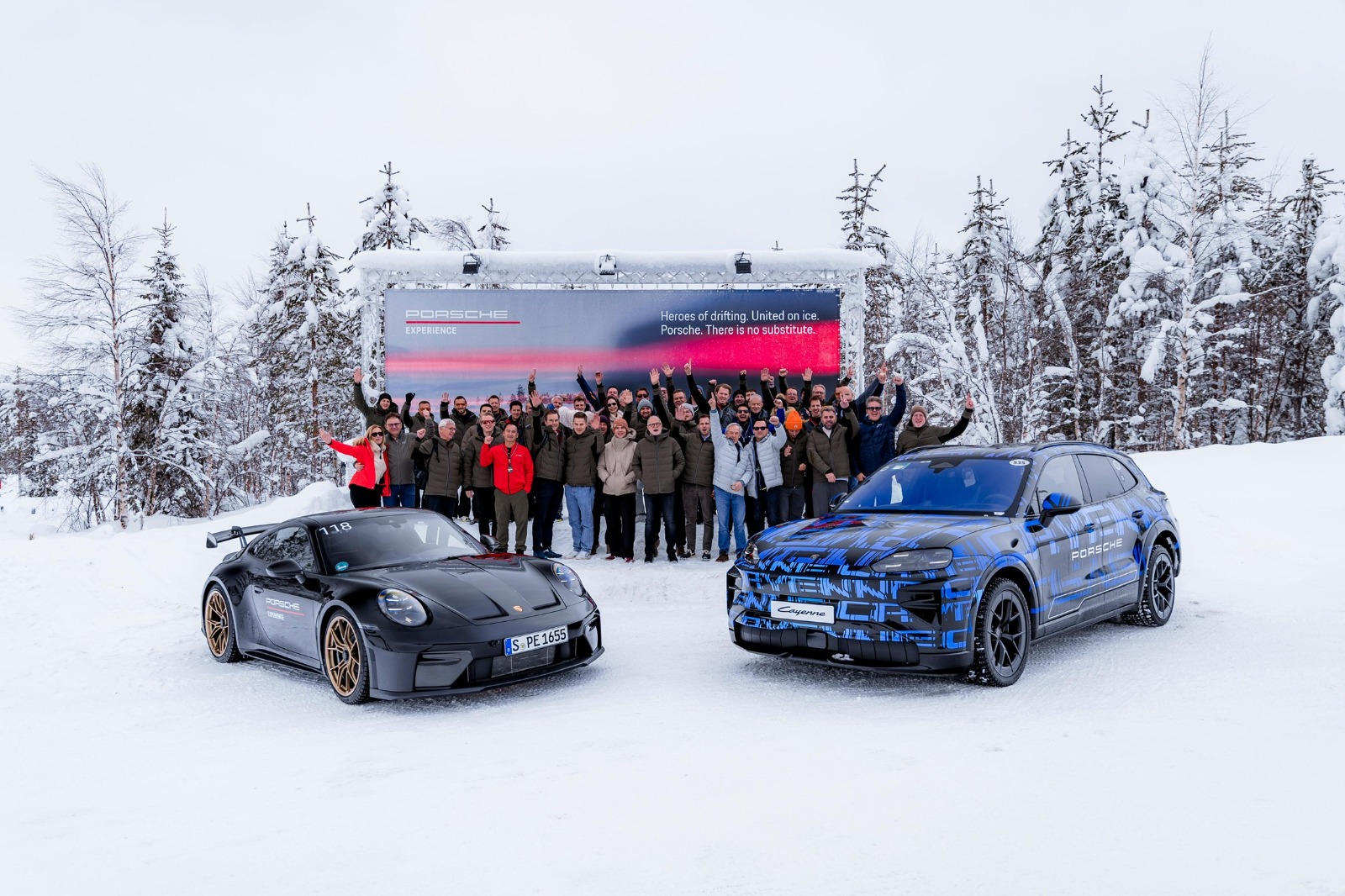 Clientes Porsche Bamaq vivem experiência exclusiva no gelo durante evento na Finlândia