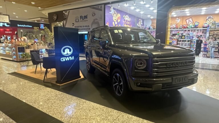 Bamaq GWM leva exposição de SUVs ao Shopping Três Lagoas