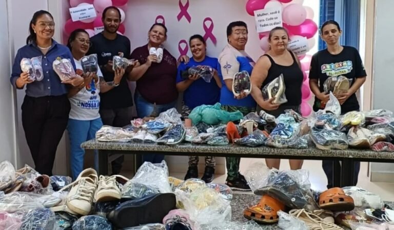 Loja arrecada 504 pares de calçados para alunos e familiares da APAE na Capital